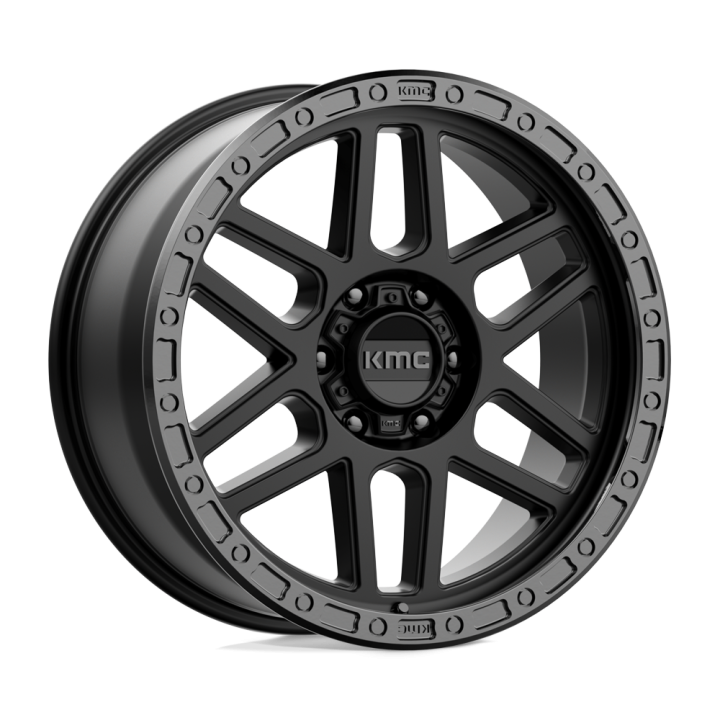 Felga aluminiowa KM544 MESA Satin Black W/ Gloss Black Lip KMC