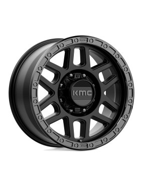 Felga aluminiowa KM544 MESA Satin Black W/ Gloss Black Lip KMC