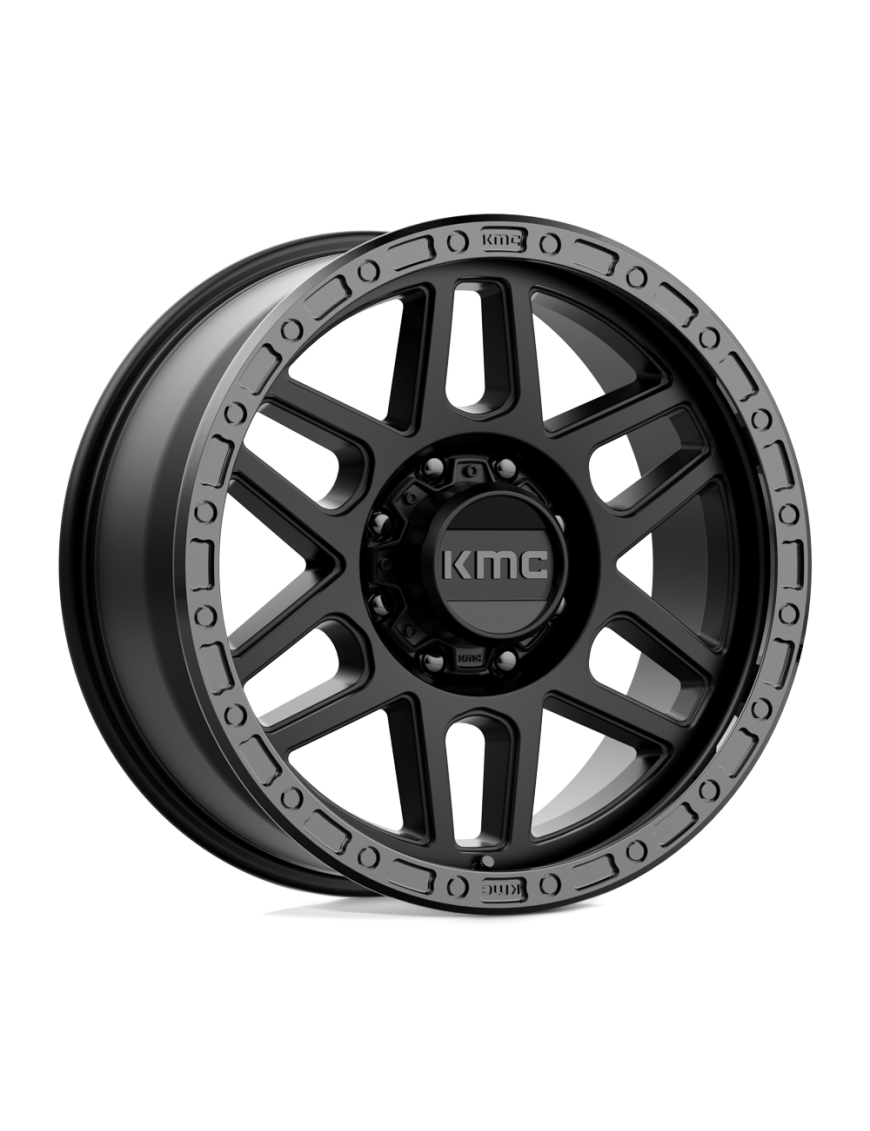 Felga aluminiowa KM544 MESA Satin Black W/ Gloss Black Lip KMC