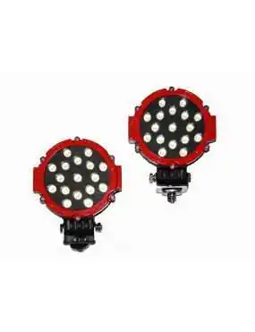 LED Work Light 17x LED Round Red