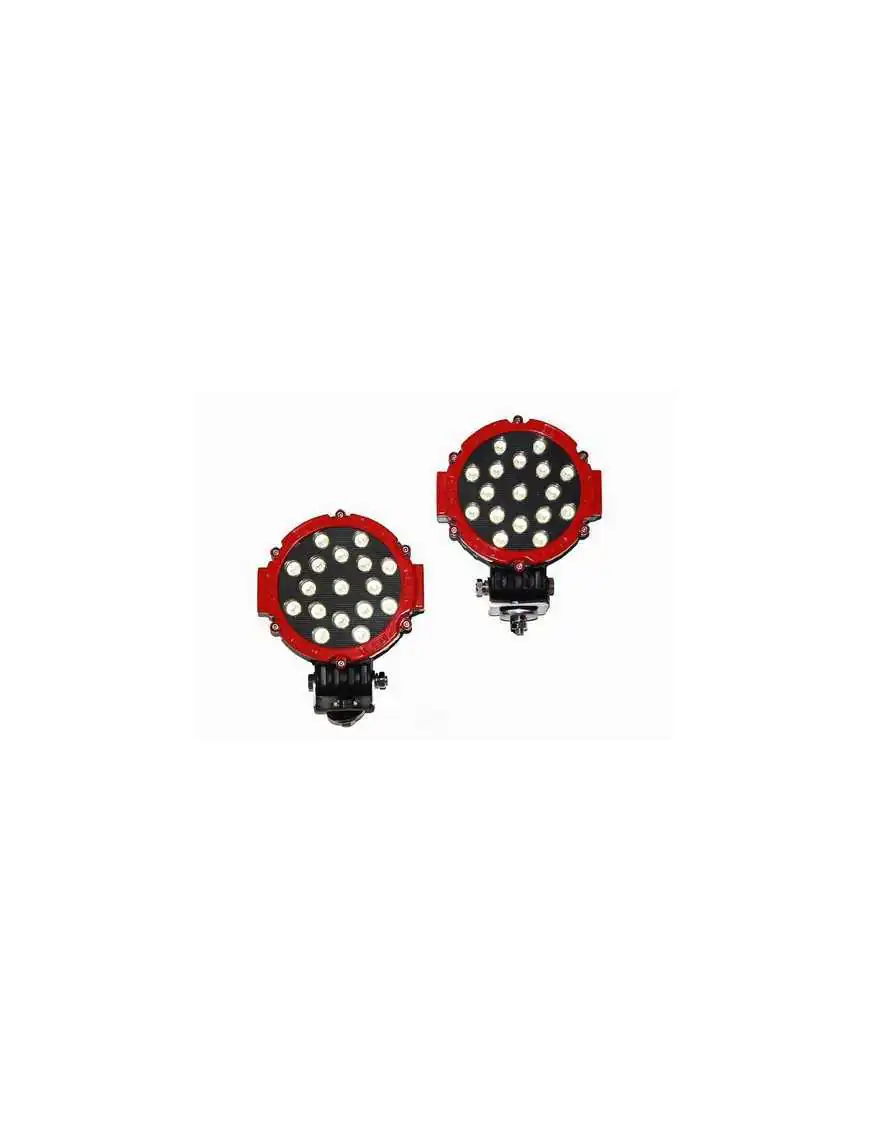 LED Work Light 17x LED Round Red