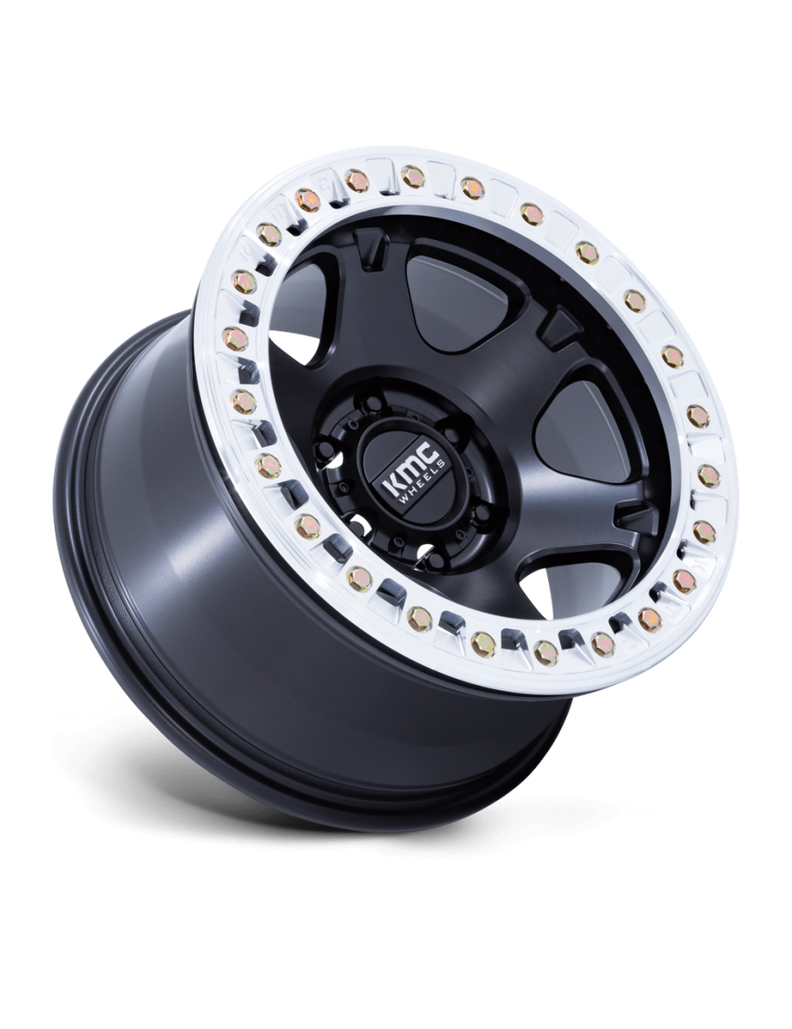 Felga aluminiowa KM238 VI BEADLOCK Satin Black W/ Machined Ring KMC - ujęcie 2