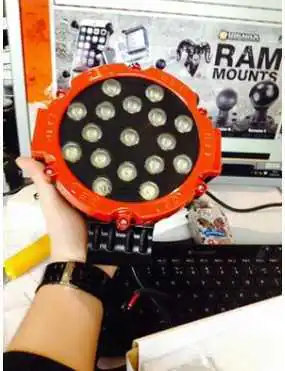 LED Work Light 17x LED Round Red