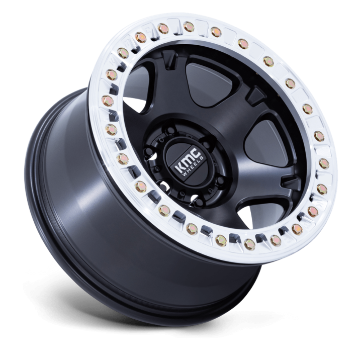Felga aluminiowa KM238 VI BEADLOCK Satin Black W/ Machined Ring KMC - ujęcie 2