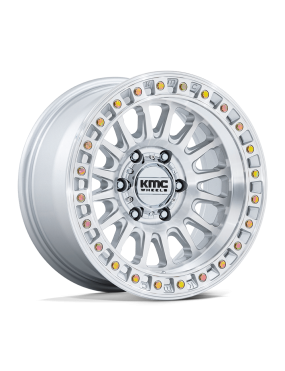 Felga aluminiowa KM552 IMS Gloss Silver W/ Machined Face KMC