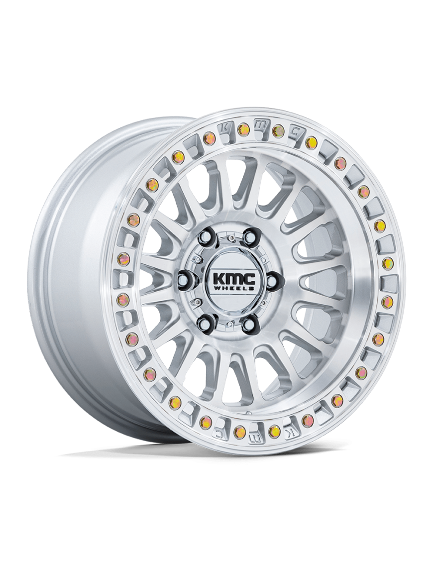 Felga aluminiowa KM552 IMS Gloss Silver W/ Machined Face KMC