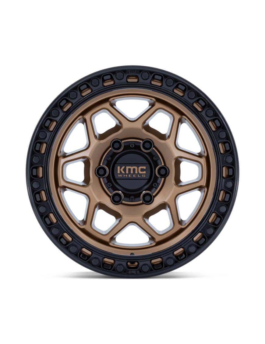 Felga aluminiowa KM553 TORX Matte Bronze W Gloss Black Lip KMC