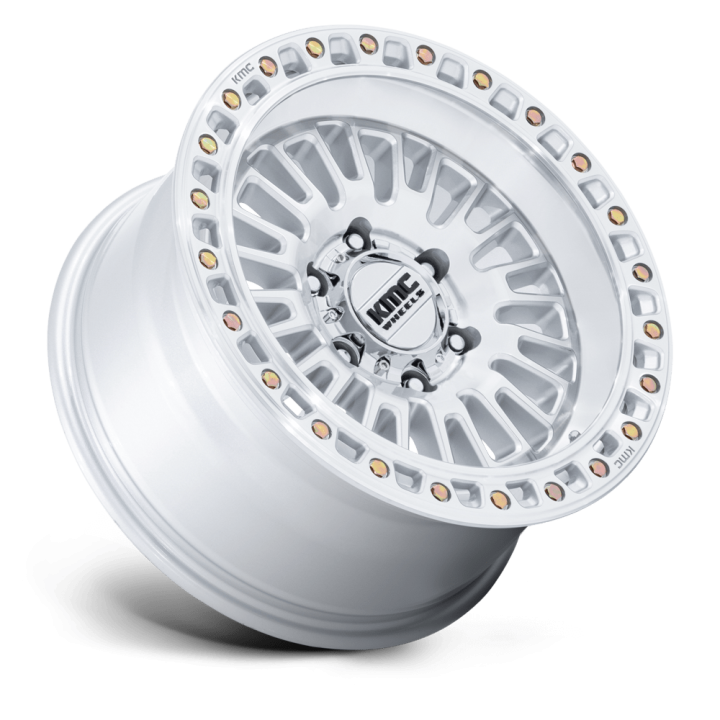 Felga aluminiowa KM554 AZTEC Gloss Silver W/ Machined Face KMC - ujęcie 3