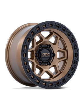 Felga aluminiowa KM553 TORX Matte Bronze W Gloss Black Lip KMC