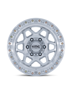 Felga aluminiowa KM553 TORX Gloss Silver W/ Machined Face KMC
