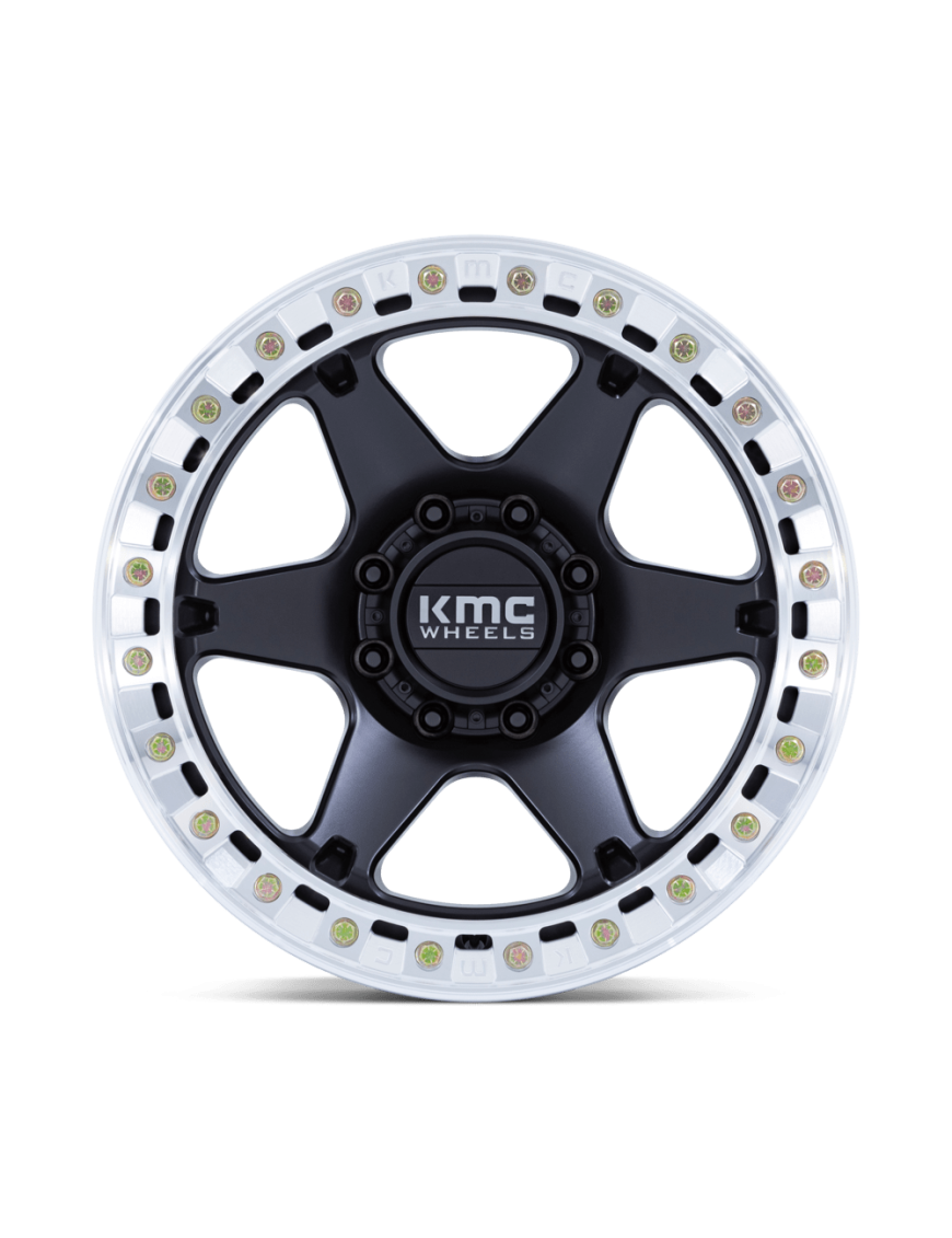 Felga aluminiowa KM238 VI BEADLOCK Satin Black W/ Machined Ring KMC