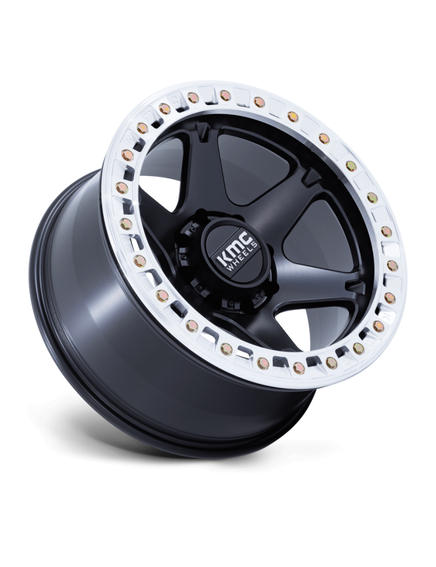 Felga aluminiowa KM238 VI BEADLOCK Satin Black W/ Machined Ring KMC