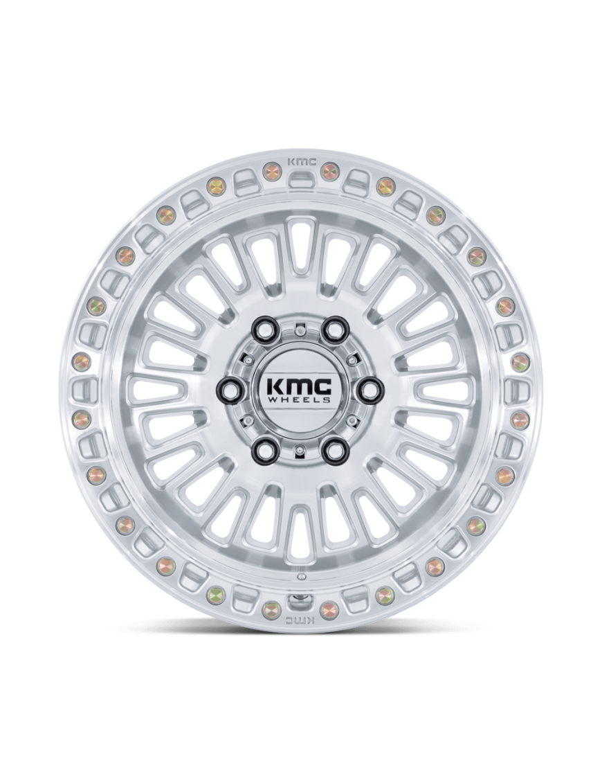 Felga aluminiowa KM554 AZTEC Gloss Silver W/ Machined Face KMC - ujęcie 2