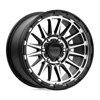 Felga aluminiowa KM542 IMPACT Satin Black Machined KMC