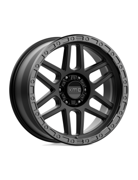 Felga aluminiowa KM544 MESA Satin Black W/ Gloss Black Lip KMC