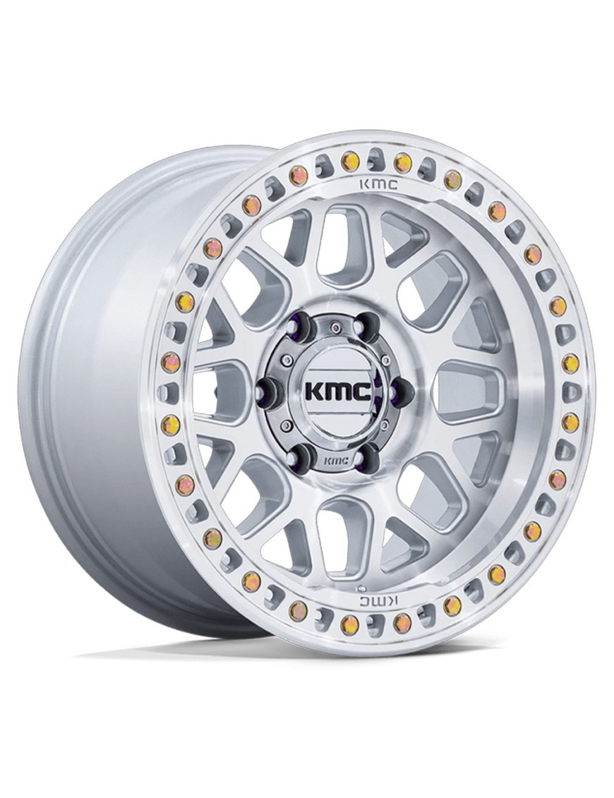 Felga aluminiowa KM549 GRS Gloss Silver W/ Machined Face KMC