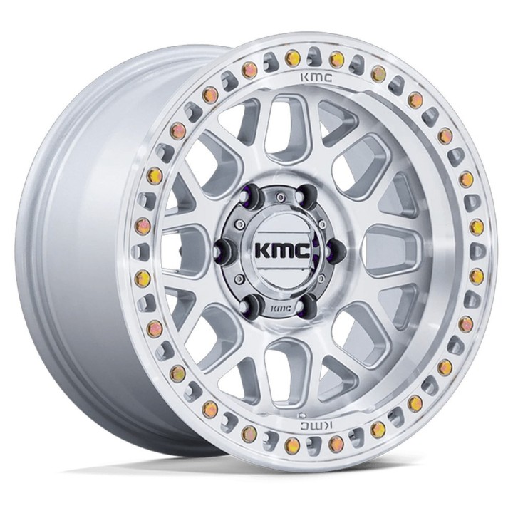 Felga aluminiowa KM549 GRS Gloss Silver W/ Machined Face KMC