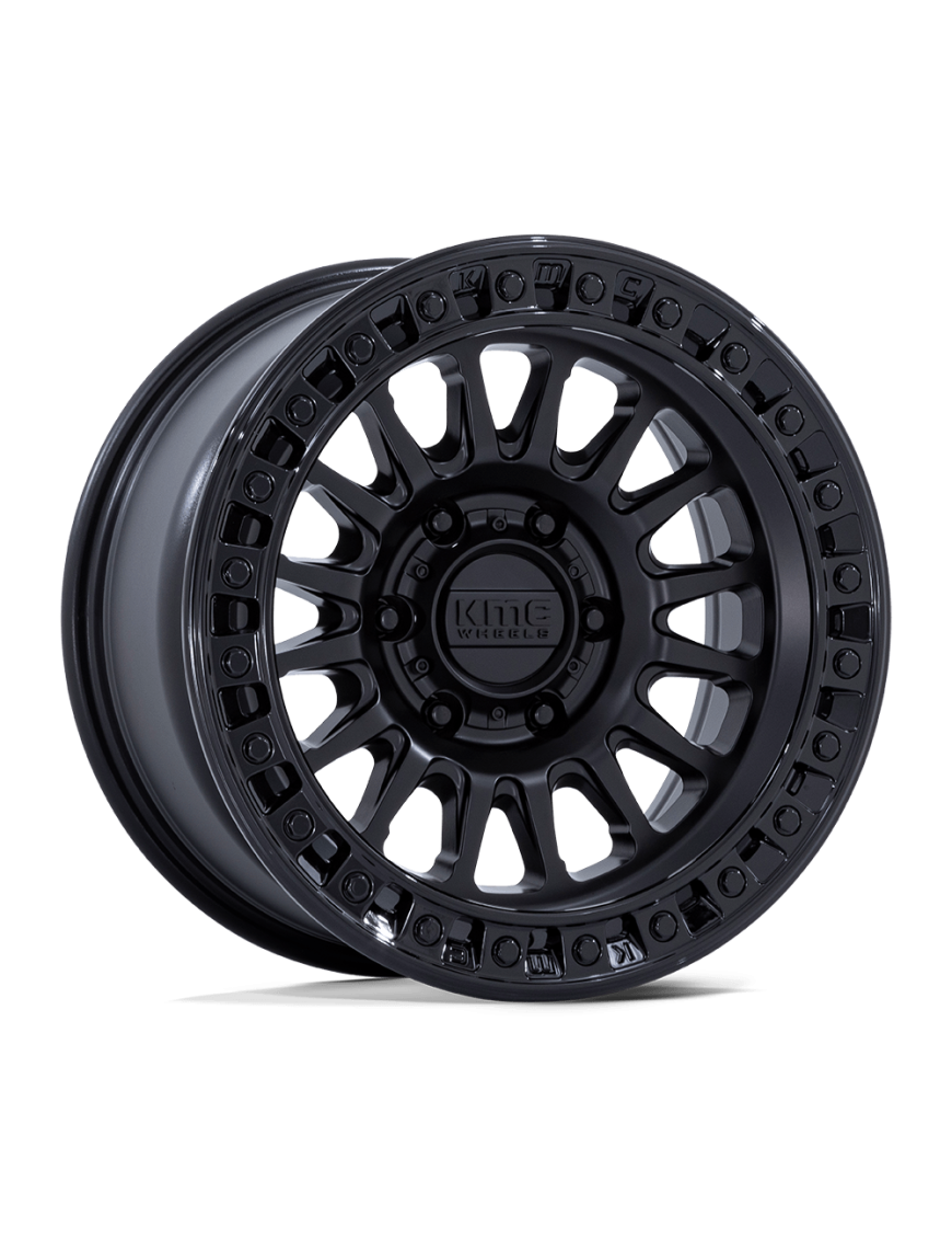 Felga aluminiowa KM552 IMS Matte Black W/ Gloss Black Lip KMC