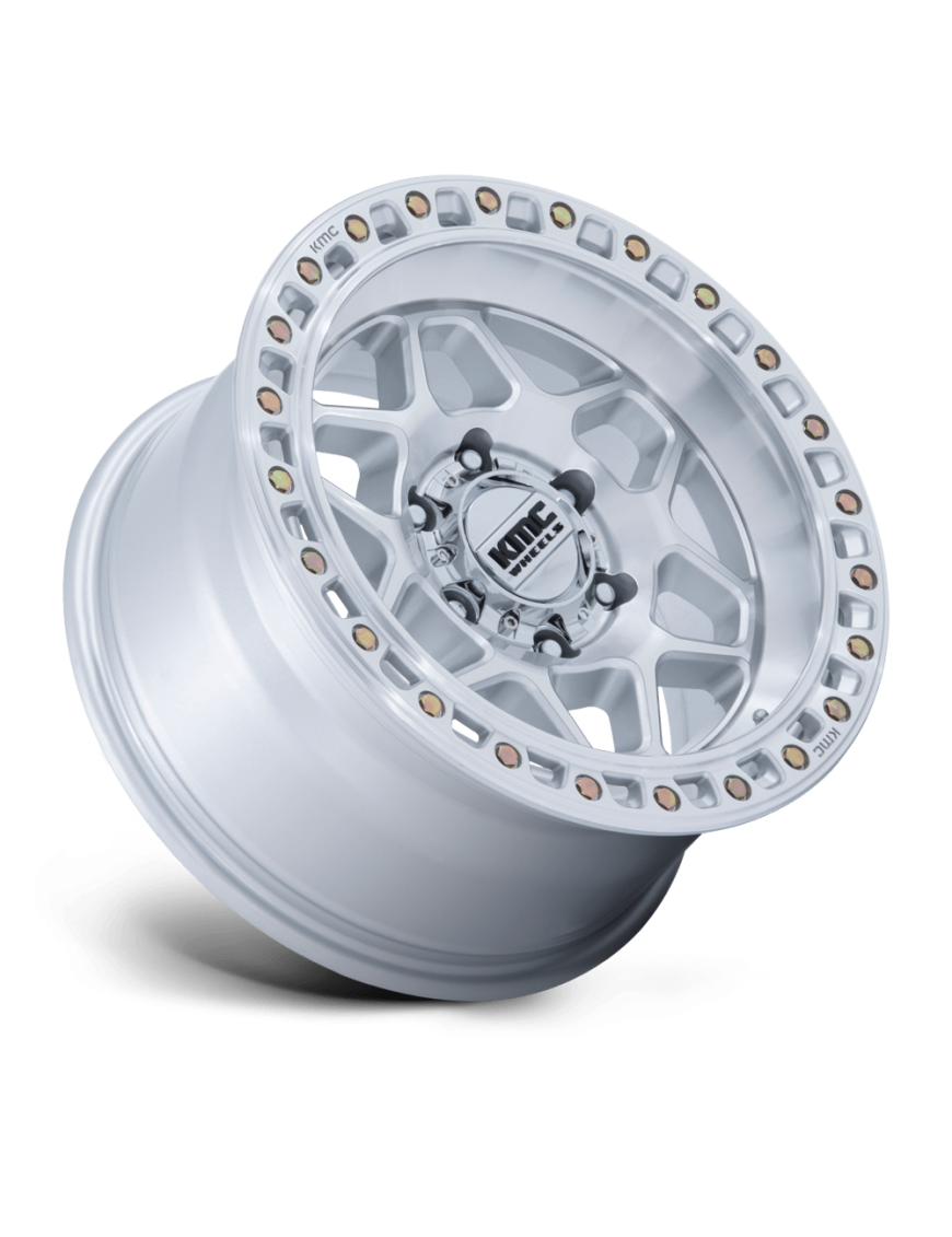Felga aluminiowa KM553 TORX Gloss Silver W/ Machined Face KMC