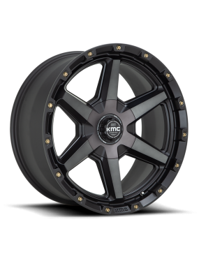 Felga aluminiowa KM101 Tempo Satin Black W/ Gray Tint KMC