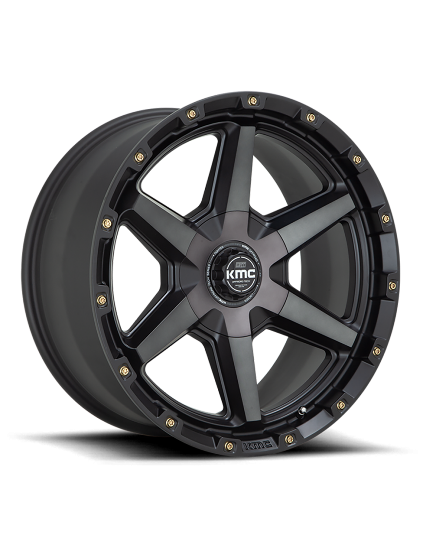 Felga aluminiowa KM101 Tempo Satin Black W/ Gray Tint KMC