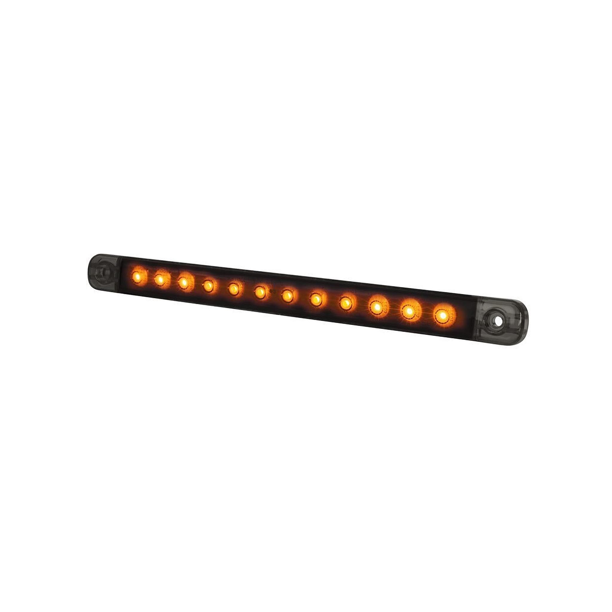 Kierunkowskaz Strands Dark Knight Slim 238 mm świecący na bursztynowo