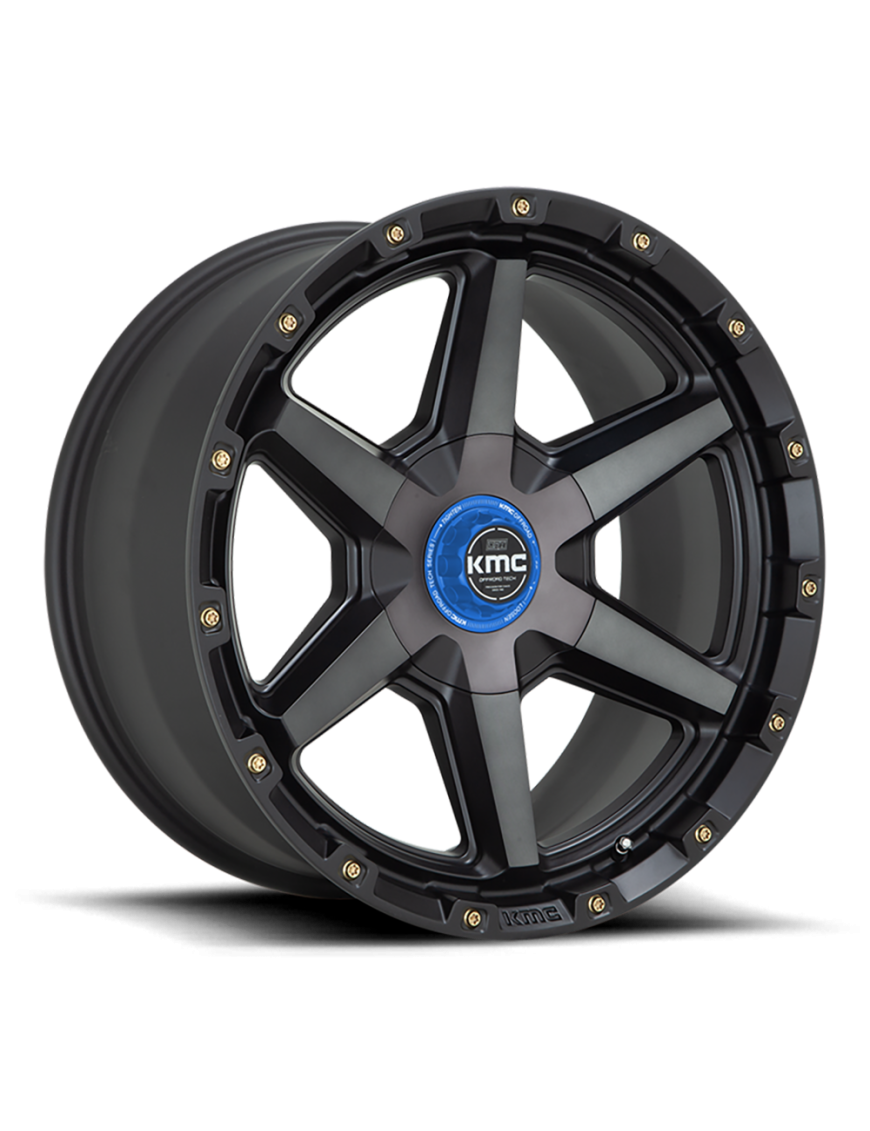 Felga aluminiowa KM101 Tempo Satin Black W/ Gray Tint KMC - ujęcie 2
