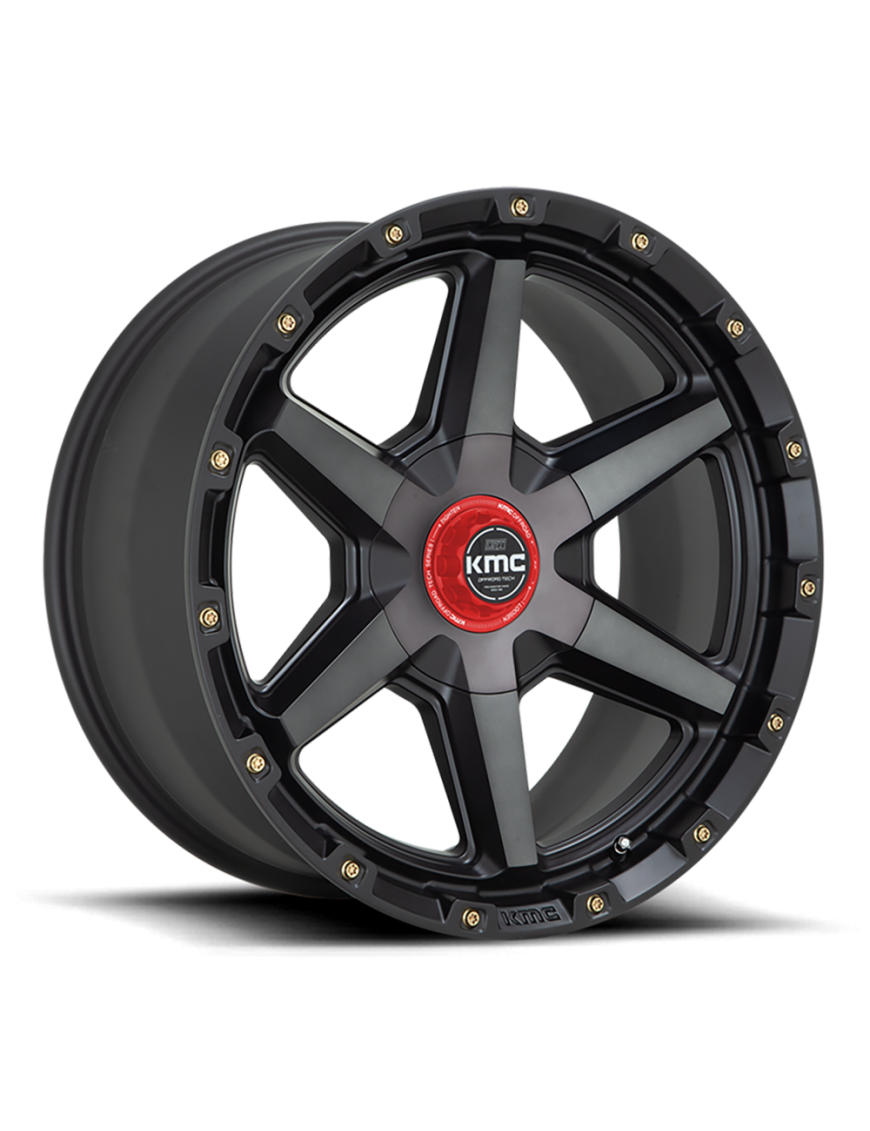 Felga aluminiowa KM101 Tempo Satin Black W/ Gray Tint KMC - ujęcie 3