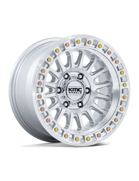 Felga aluminiowa KM552 IMS Gloss Silver W/ Machined Face KMC