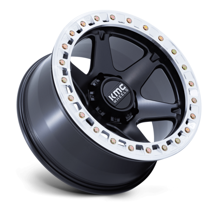Felga aluminiowa KM238 VI BEADLOCK Satin Black W/ Machined Ring KMC - ujęcie 2