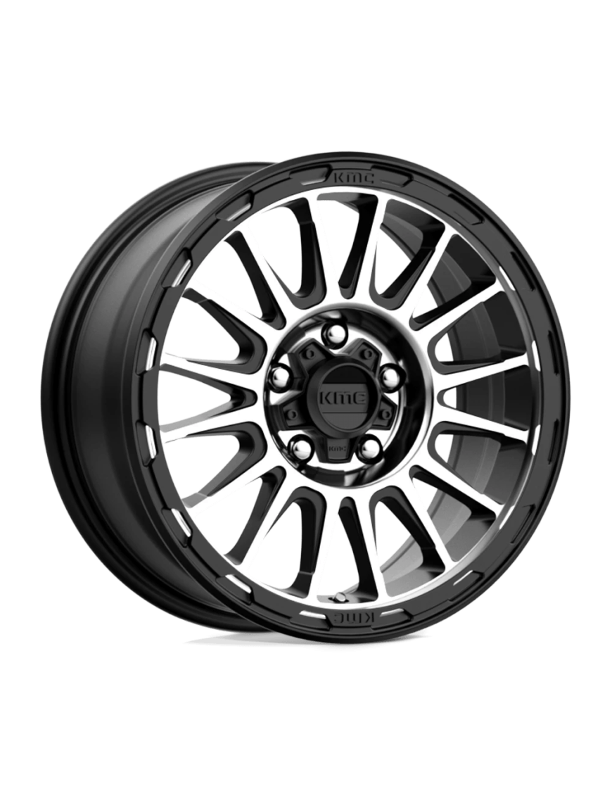 Felga aluminiowa KM542 Impact Satin Black Machined KMC