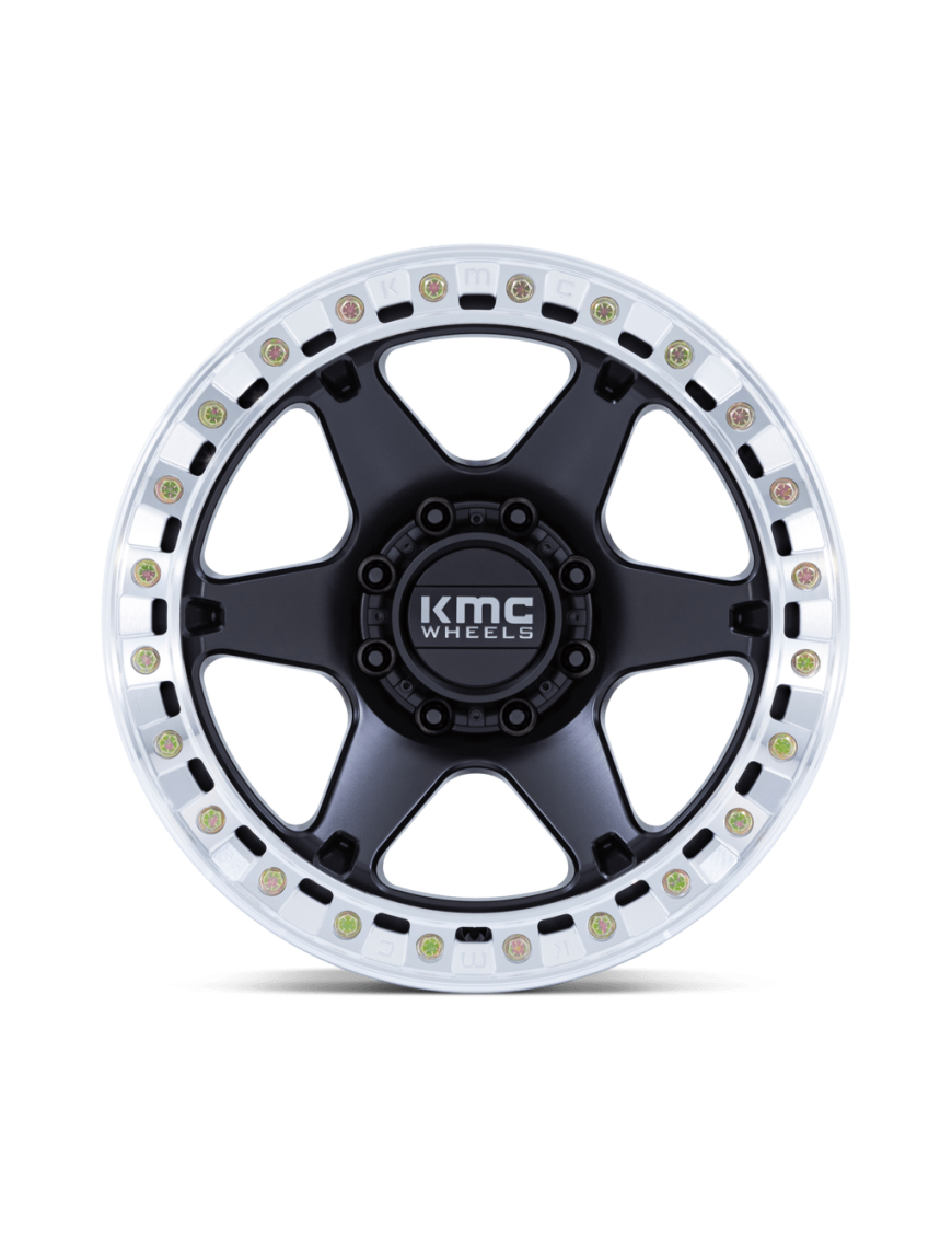 Felga aluminiowa KM238 VI BEADLOCK Satin Black W/ Machined Ring KMC - ujęcie 3