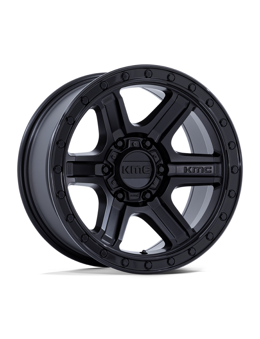 Felga aluminiowa KM551 Outrun Matte Black W/ Gloss Black LIP KMC