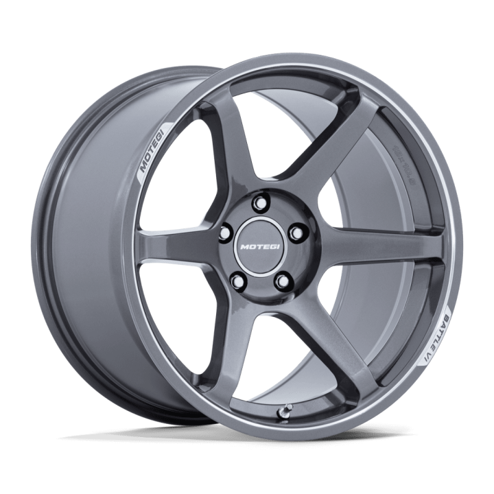 Felga aluminiowa MR160 BATTLE VI Gloss Gunzilla W/ Machined Lip MOTEGI RACING