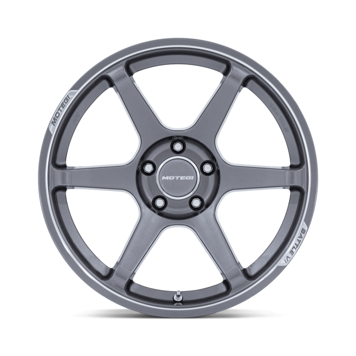 Felga aluminiowa MR160 BATTLE VI Gloss Gunzilla W/ Machined Lip MOTEGI RACING - ujęcie 3