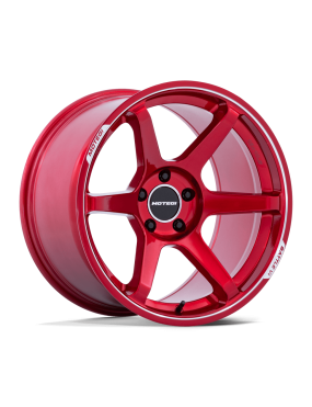 Felga aluminiowa MR160 BATTLE VI Cherry Red Metallic W/ Machined Lip MOTEGI RACING