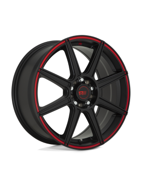 Felga aluminiowa MR142 CS8 Satin Black W/ Red Stripe MOTEGI RACING