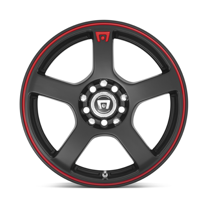 Felga aluminiowa MR116 FS5 Matte Black W/ Red Stripe MOTEGI RACING - ujęcie 2