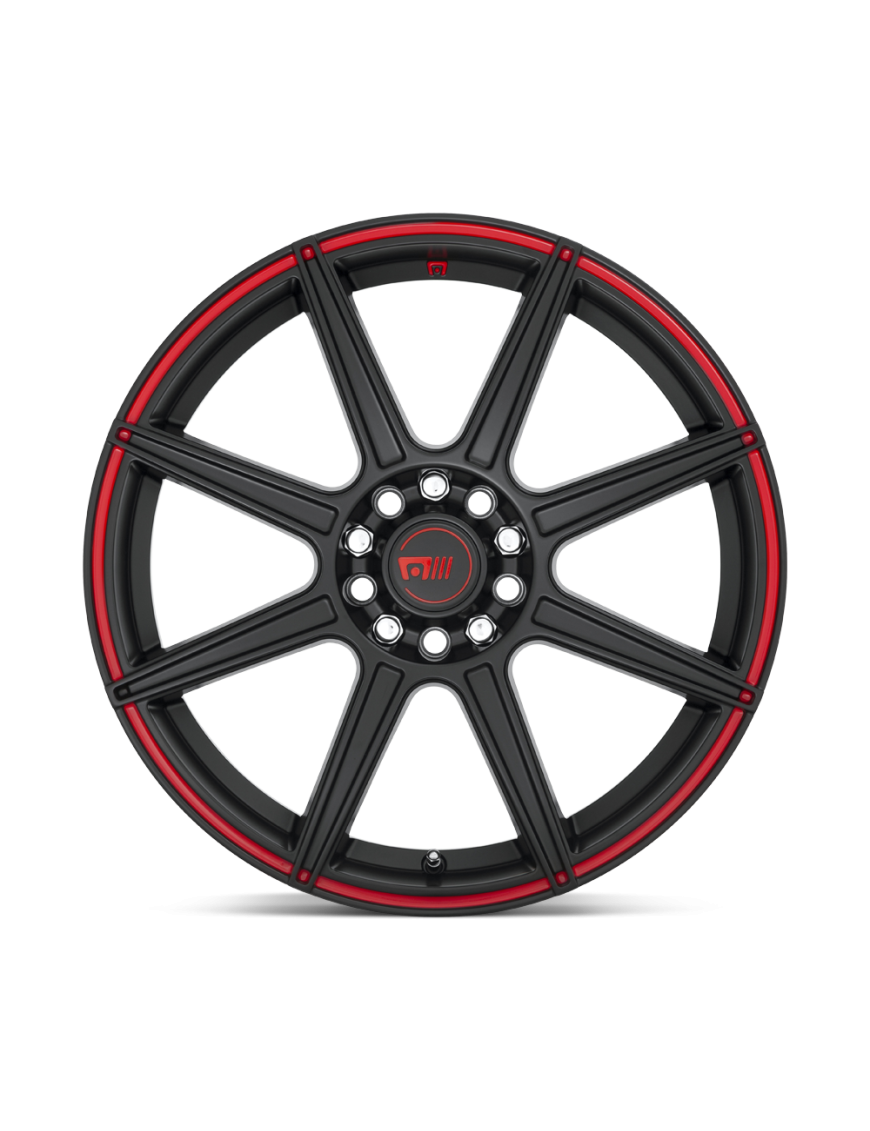 Felga aluminiowa MR142 CS8 Satin Black W/ Red Stripe MOTEGI RACING - ujęcie 2