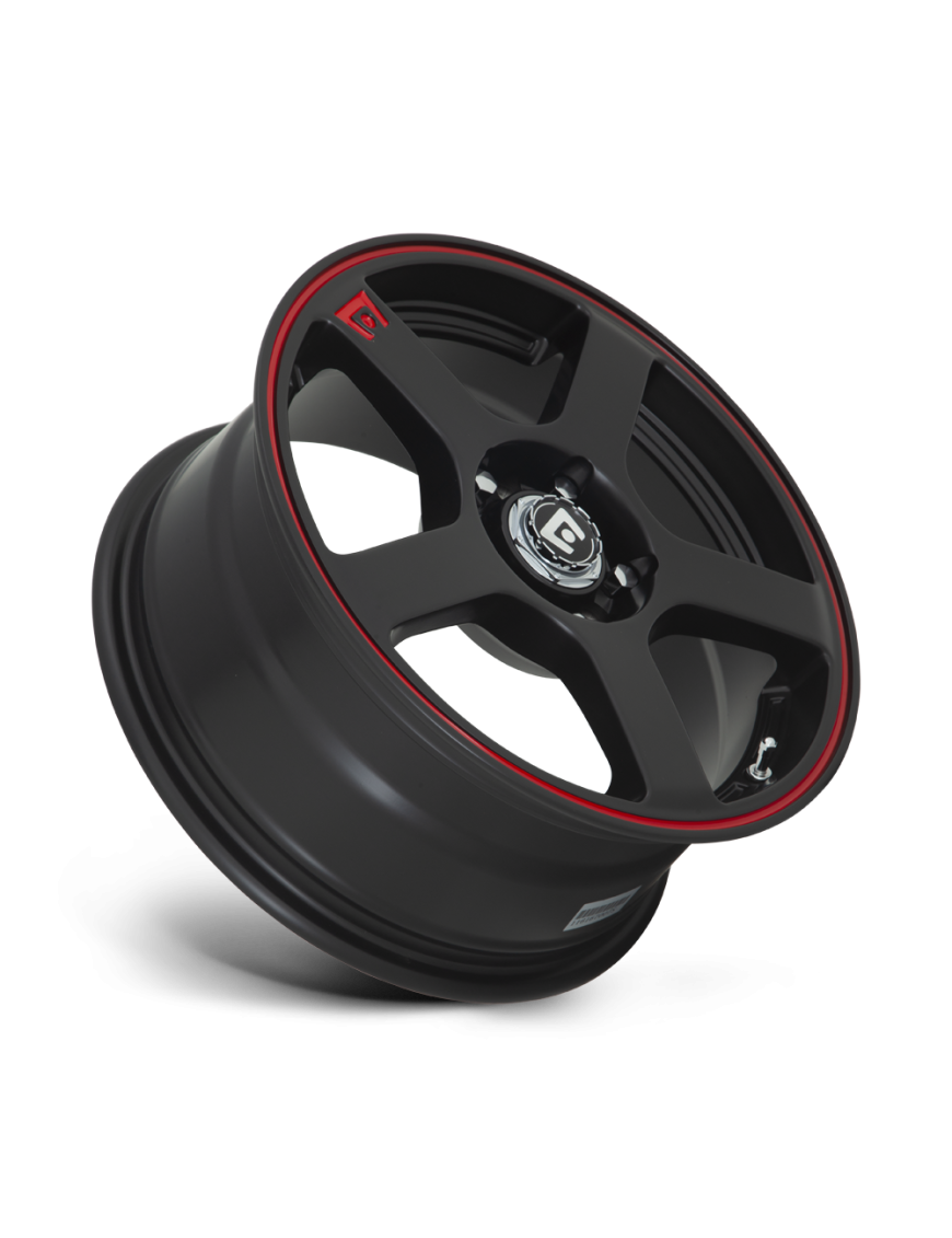 Felga aluminiowa MR116 FS5 Matte Black W/ Red Stripe MOTEGI RACING - ujęcie 2
