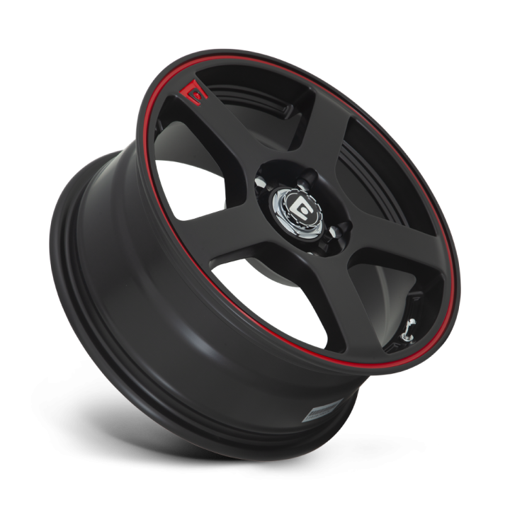 Felga aluminiowa MR116 FS5 Matte Black W/ Red Stripe MOTEGI RACING - ujęcie 3