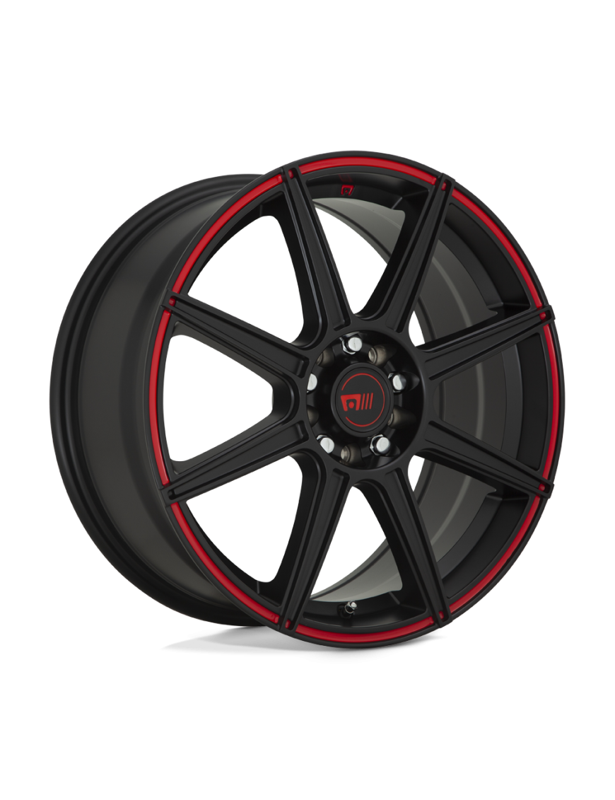 Felga aluminiowa MR142 CS8 Satin Black W/ Red Stripe MOTEGI RACING