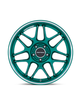 Felga aluminiowa MR158 TSUBAKI Hokkaido Green W/ Machined Lip MOTEGI RACING