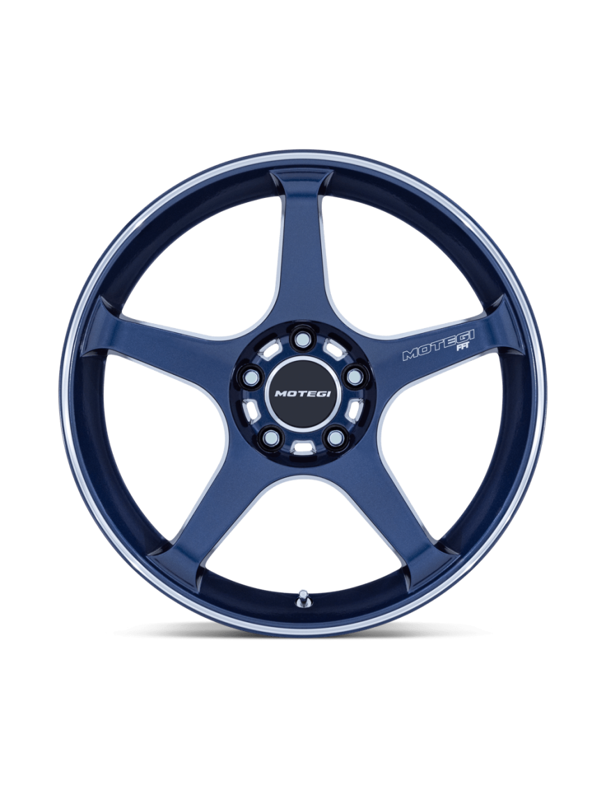 Felga aluminiowa MR159 BATTLE V Obsidian Blue W/ Machined Lip Stripe MOTEGI RACING - ujęcie 3