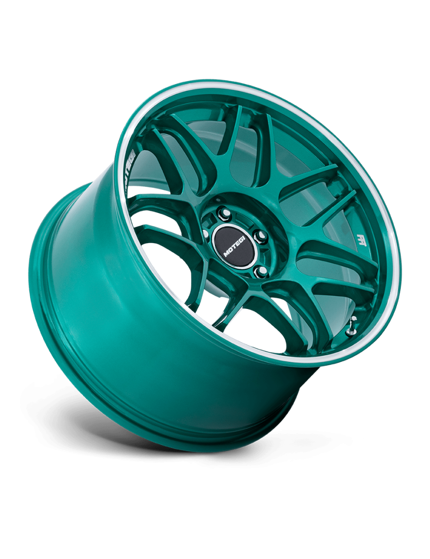 Felga aluminiowa MR158 TSUBAKI Hokkaido Green W/ Machined Lip MOTEGI RACING