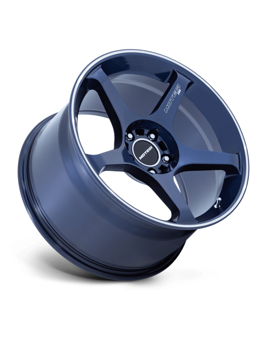 Felga aluminiowa MR159 BATTLE V Obsidian Blue W/ Machined Lip Stripe MOTEGI RACING - ujęcie 2