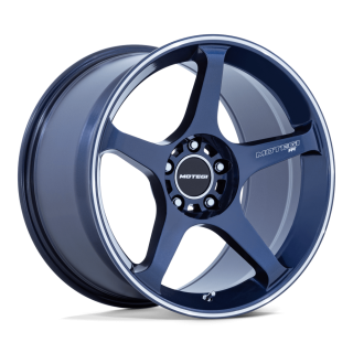 Felga aluminiowa MR159 BATTLE V Obsidian Blue W/ Machined Lip Stripe MOTEGI RACING