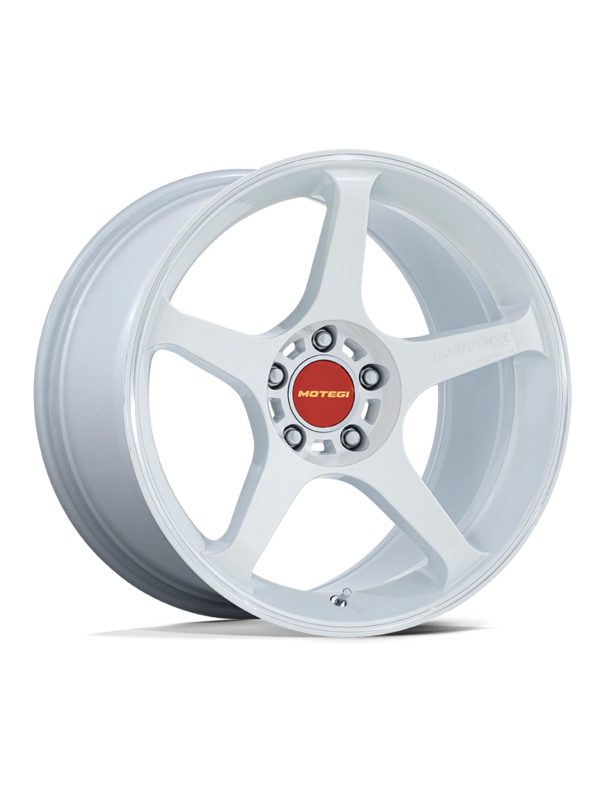 Felga aluminiowa MR159 BATTLE V Matsuri White Pearl W/ Machined Lip Stripe MOTEGI RACING