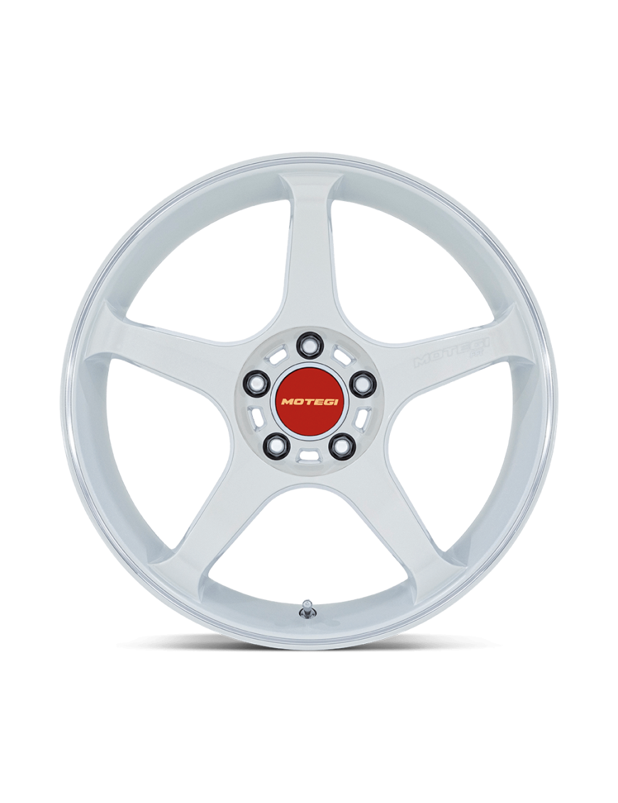 Felga aluminiowa MR159 BATTLE V Matsuri White Pearl W/ Machined Lip Stripe MOTEGI RACING