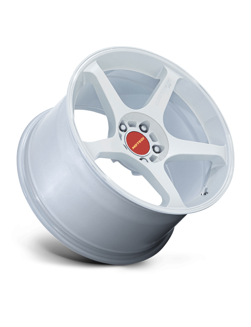 Felga aluminiowa MR159 BATTLE V Matsuri White Pearl W/ Machined Lip Stripe MOTEGI RACING